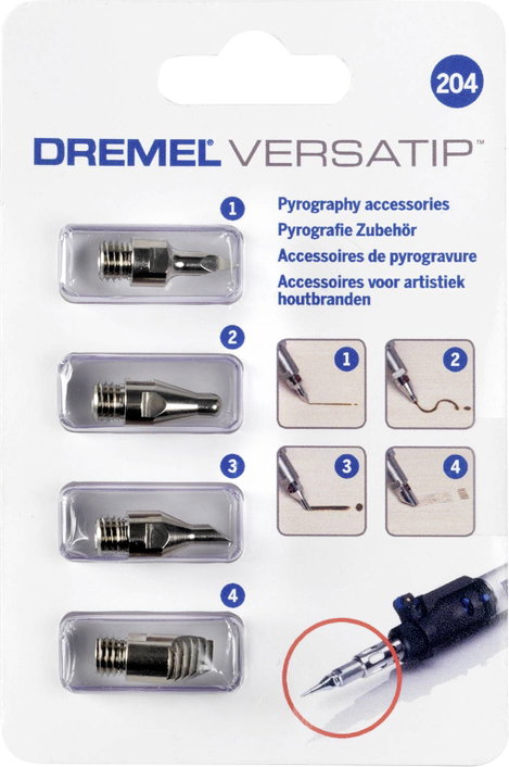 Dremel Versatip 204 Égető tartozék készlet, 26150204JA 4. kép