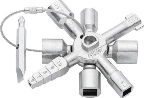 Univerzális kulcs szekrényekhez és elzáró rendszerekhez, Knipex TwinKey 00 11 01