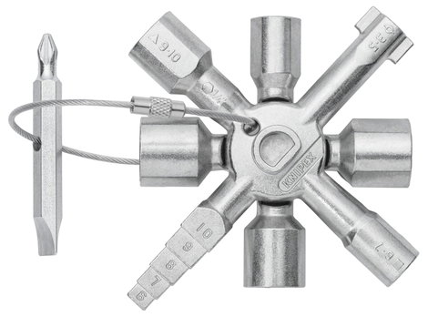 Univerzális kulcs szekrényekhez és elzáró rendszerekhez, Knipex TwinKey 00 11 01 3. kép
