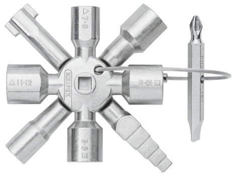 Univerzális kulcs szekrényekhez és elzáró rendszerekhez, Knipex TwinKey 00 11 01 4. kép