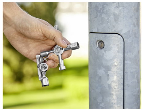 Univerzális kulcs szekrényekhez és elzáró rendszerekhez, Knipex TwinKey 00 11 01 5. kép