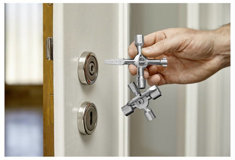 Univerzális kulcs szekrényekhez és elzáró rendszerekhez, Knipex TwinKey 00 11 01 7. kép