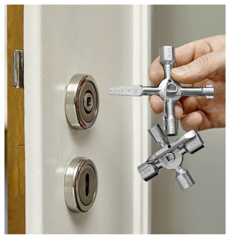 Univerzális kulcs szekrényekhez és elzáró rendszerekhez, Knipex TwinKey 00 11 01 9. kép