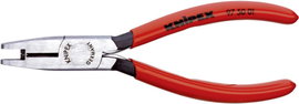 Krimpelő fogó Scotchlock-csatlakozóhoz vágóélekkel, 0,4 - 1,1 mm², Knipex 97 50 01
