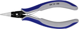Precíziós elektronikai markoló fogó, 135 mm, lapos és széles, Knipex 34 12 130