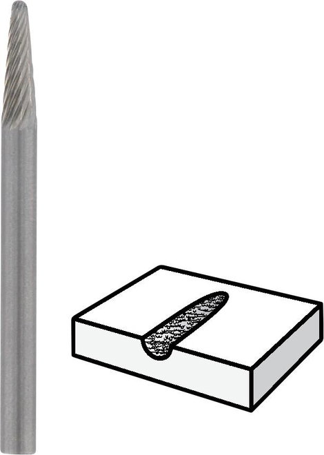 DREMEL 9910 Volfrám-karbid marószár, nyílheggyel 3,2 mm, 2615991032 3. kép
