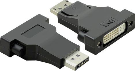 Value Kijelző csatlakozó / DVI Átalakító kábel DisplayPort dugó, DVI-D 24+1 pólusú Aljzat 0.15 m Fek