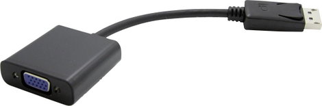 Value Kijelző csatlakozó / VGA Átalakító kábel DisplayPort dugó, VGA 15 pólusú alj 0.15 m Fekete 12.
