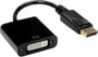 Value Kijelző csatlakozó / DVI Átalakító kábel DisplayPort dugó, DVI-D 24+1 pólusú Aljzat 0.15 m Fek bélyegkép