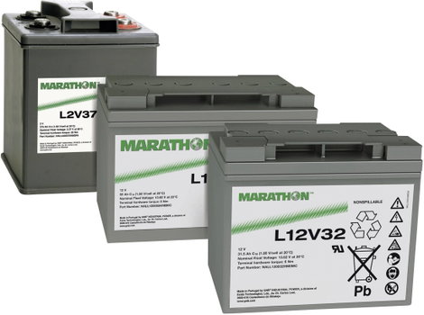 Ólomakku 12 V 31.5 Ah GNB Marathon L12V32 NALL120032HM0MC Ólom-vlies (AGM) 198 x 175 x 168 mm Karban 3. kép