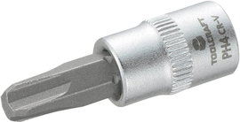 Dugókulcs betét 6,3 mm (1/4) kereszthornyú PH4 bittel, 37 mm, TOOLCRAFT