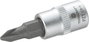 Dugókulcs betét 6,3 mm (1/4) kereszthornyú PZ1 bittel, 37 mm, TOOLCRAFT bélyegkép
