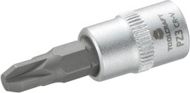 Dugókulcs betét 6,3 mm (1/4) kereszthornyú PZ3 bittel, 37 mm, TOOLCRAFT