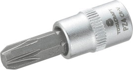 Dugókulcs betét 6,3 mm (1/4) kereszthornyú PZ4 bittel, 37 mm, TOOLCRAFT