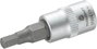 Dugókulcs betét 6,3 mm (1/4) 4 mm-es belsőkulcsnyílású hatlapú bittel, 37 mm, TOOLCRAFT bélyegkép