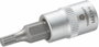 Dugókulcs betét 6,3 mm (1/2), sokfogú bittel 4mm, hossz: 37 mm, TOOLCRAFT bélyegkép
