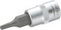 Dugókulcs betét 6,3 mm (1/4), T-profillal T10, hossz: 37 mm, TOOLCRAFT bélyegkép