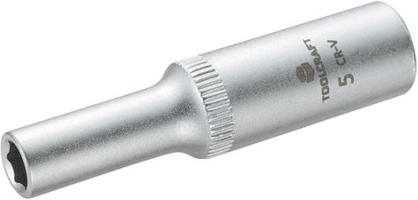 Dugókulcs betét 6,3 mm (1/4), 5x50 mm, TOOLCRAFT