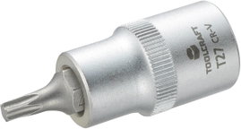 Dugókulcs betét 12,5 mm (1/2), T-profillal T27, hossz: 55 mm, TOOLCRAFT