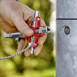 Univerzális építőipari kulcs szekrényekhez és elzáró rendszerekhez, Knipex 00 11 06 V01