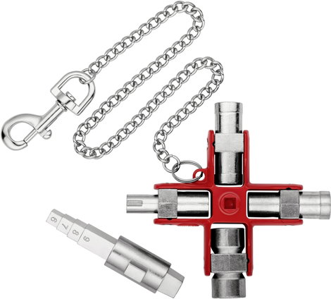 Univerzális építőipari kulcs szekrényekhez és elzáró rendszerekhez, Knipex 00 11 06 V01 2. kép