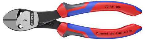 Mechanikai oldalcsípő fogó 180 mm Knipex TwinForce 73 72 180 3. kép