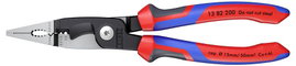 Knipex 13 82 200 Többfunkciós villanyszerelő fogó, kombinált fogó, érvéghüvely krimpelő fogó max. 50