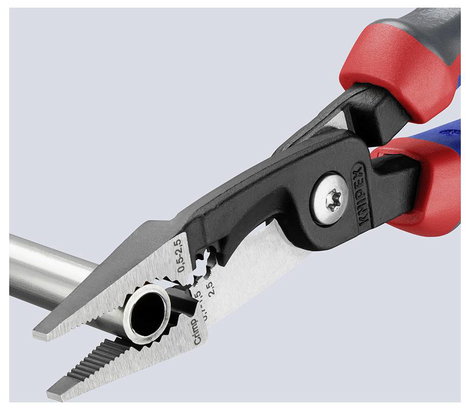 Knipex 13 82 200 Többfunkciós villanyszerelő fogó, kombinált fogó, érvéghüvely krimpelő fogó max. 50 7. kép