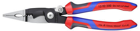 Knipex 13 92 200 Többfunkciós villanyszerelő fogó, kombinált fogó, érvéghüvely krimpelő fogó max. 50 3. kép