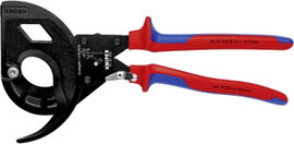 Kábelvágó (racsnis működésű, 3-fokozatú), 320 mm Ø 60 mm/600 mm²/1200 MCM, Knipex 95 32 320