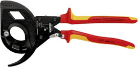 Kábelvágó (racsnis működésű, 3-fokozatú), 320 mm Ø 60 mm/600 mm²/1200 MCM DIN EN/IEC 60900, Knipex 9