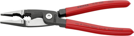 Knipex 13 81 200 Többfunkciós villanyszerelő fogó, kombinált fogó, érvéghüvely krimpelő fogó max. 50 5. kép