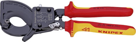 Kábelvágó (racsnis működésű), 250 mm Ø 32 mm/240 mm²/MCM 500 IEC 60900, DIN EN 60900, ASTM F150, Kni 2. kép