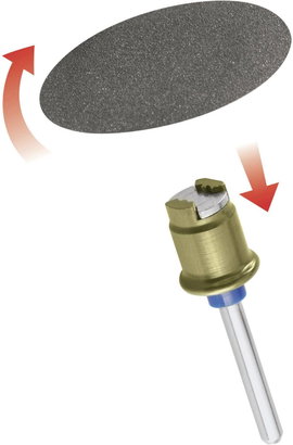 DREMEL EZ SpeedClic SC 411 Csiszolókorongok, Ø 30 mm, szemcsézés: 60, szár átmérő: 3,2 mm, 6 db, 261