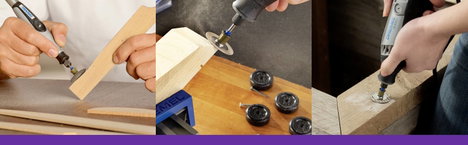 DREMEL EZ SpeedClic SC 411 Csiszolókorongok, Ø 30 mm, szemcsézés: 60, szár átmérő: 3,2 mm, 6 db, 261 3. kép