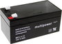 multipower PB-12-3,4-4,8 Ólomakku 12 V 3.4 Ah Ólom-vlies (AGM) (Sz x Ma x Mé) 134 x 66.5 x 67 mm 4,8 bélyegkép