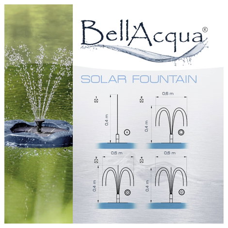 Napelemes szökőkút szivattyú FIAP Solar Active Fountain 2759 3. kép