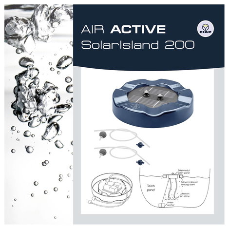 Napelemes kerti tó szellőztető, FIAP Air Active Solar 100 2946-1 2. kép