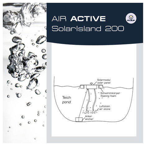 Napelemes kerti tó szellőztető, FIAP Air Active Solar 100 2946-1 3. kép
