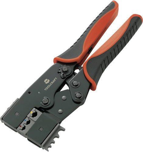 Racsnis krimpelő fogó sarukhoz, érintkezőkhöz Toolcraft 818644 2-IN-1 7. kép