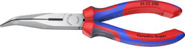 Fél-kerek csőrű fogó vágóéllel (gólyacsőr fogó), 200 mm, 197 g, Knipex 26 22 200