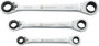 Racsnis csillag villáskulcs készlet, 8-19 mm, 4 in 1, 3 részes króm-vanádium TOOLCRAFT bélyegkép