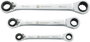 Racsnis csillag villáskulcs készlet, 8-19 mm, 4 in 1, 3 részes króm-vanádium TOOLCRAFT 3. bélyegkép
