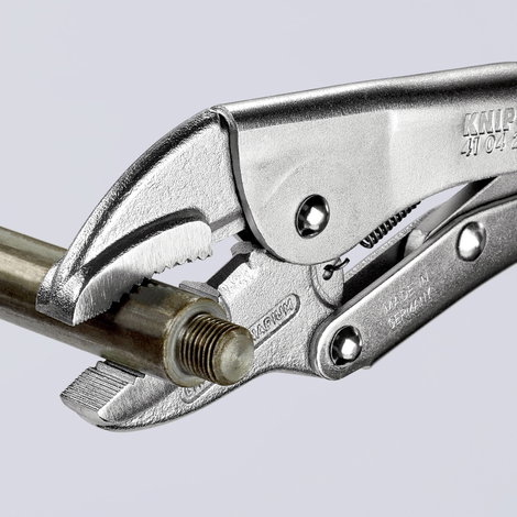Markoló fogó, 250 mm, szorítási Ø henger 40 mm, 4 szög: 20 mm, 6 szög: 30 mm, Knipex 41 04 250 7. kép