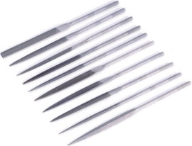 10 részes tűreszelő készlet, szár hossz: 90 mm, TOOLCRAFT