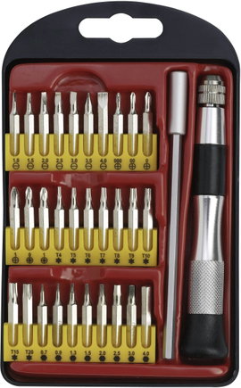 Mini bit készlet, 30 részes