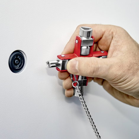 Univerzális kulcs szekrényekhez és elzáró rendszerekhez, Knipex 00 11 06 8. kép