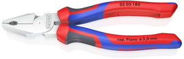 Erő kombinált fogó, 180 mm, vágási érték kemény: Ø 2,5 mm, zongorahuzal: Ø 2 mm, max. 16 mm², Knipex