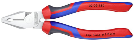 Erő kombinált fogó, 180 mm, vágási érték kemény: Ø 2,5 mm, zongorahuzal: Ø 2 mm, max. 16 mm², Knipex 3. kép