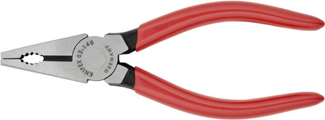 Kombinált fogó, 140 mm, vágási érték: (közepes/kemény) Ø 2,8/1,8 mm, max. 10 mm², Knipex 03 01 140 3. kép